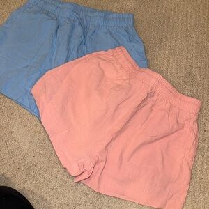 Love Women's Athletic Shorts in Pink and Blue